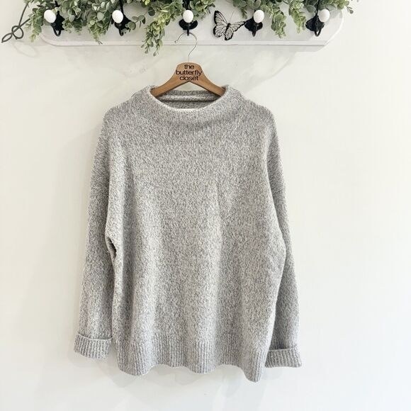 Vince Sweaters - Vince Cashmere Blend Mock Neck Grey Sweater Medium